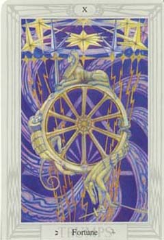 Skæbnehjulet tarotkort